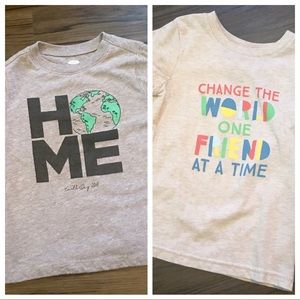 Lot of two 3T shirts Cat&Jack and Old Navy